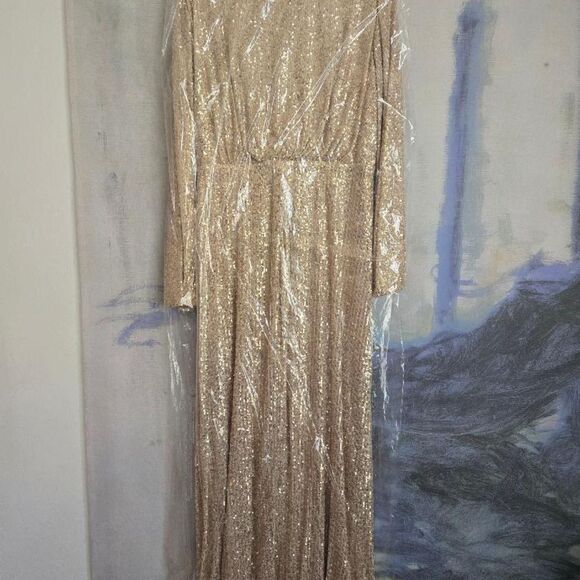 Betsy-adam Women's Gold Dress - Picture 4 of 4